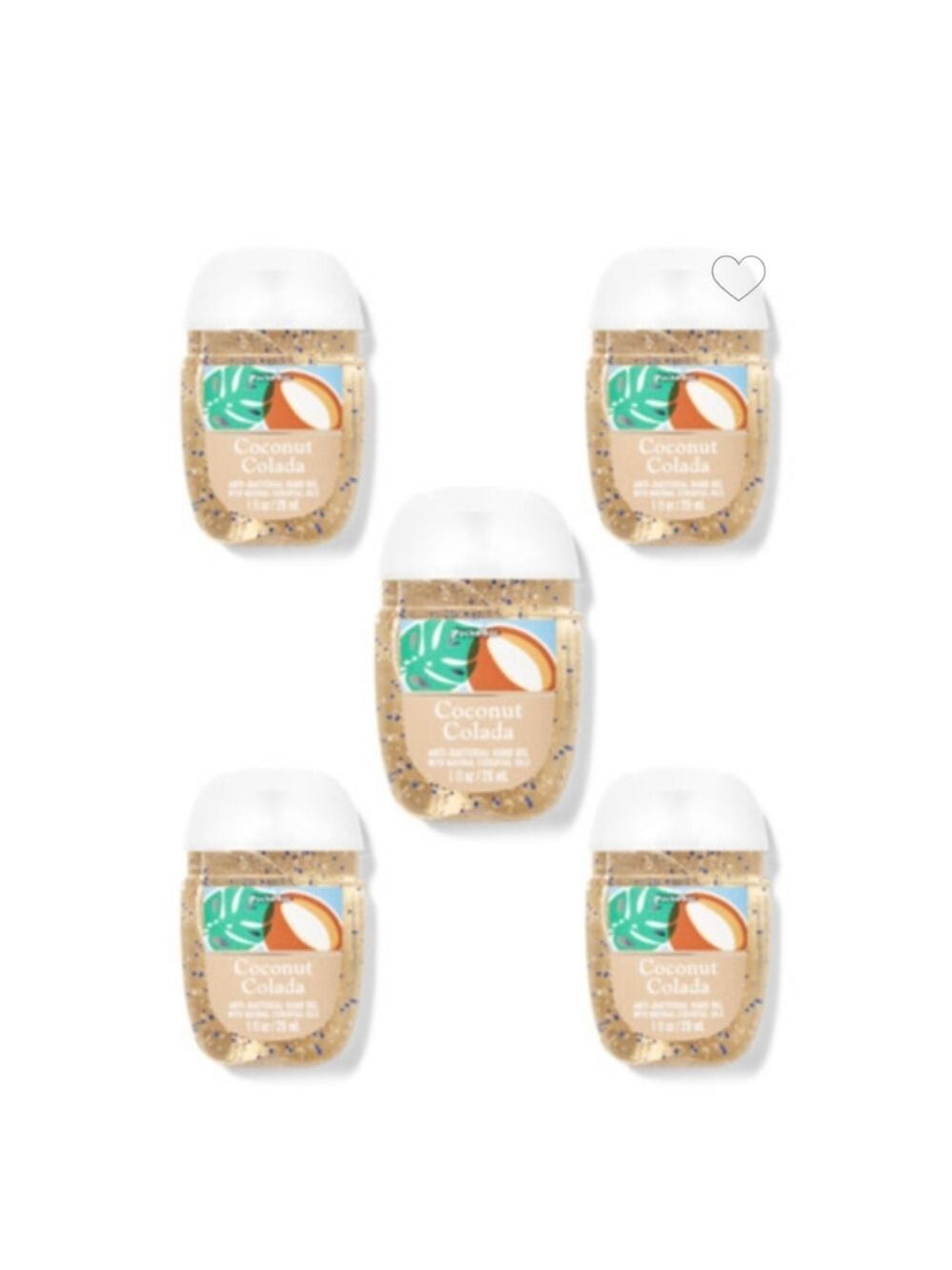 COCONUT COLADA POCKETBAC HAND SANITIZERS 5-PACK BY BATH & BODY WORKS